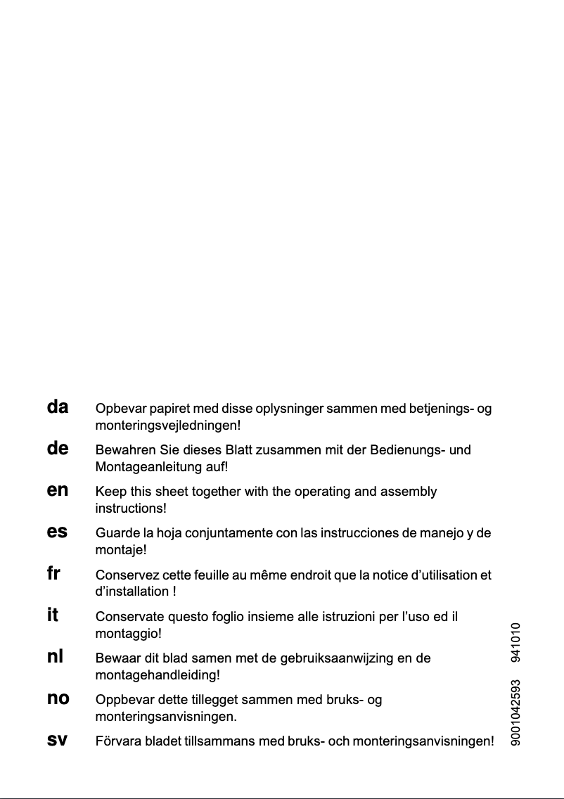 Page n°1 - Manuel utilisateur Gaggenau AR403121