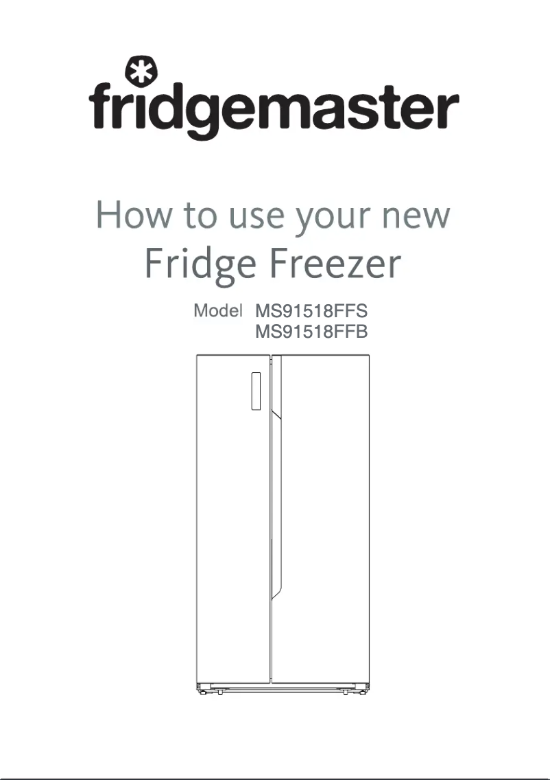 Page 1 de la notice Manuel utilisateur Fridgemaster MS91518FFS