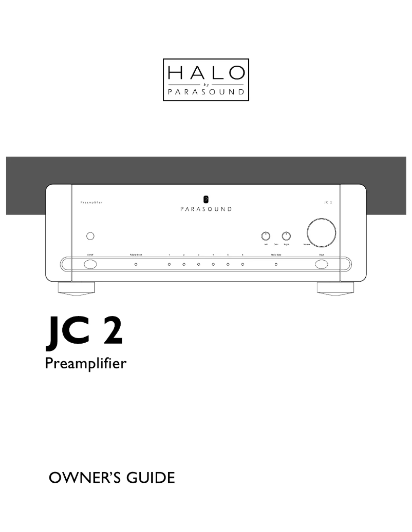 Image de la première page du manuel de l'appareil Halo JC 2