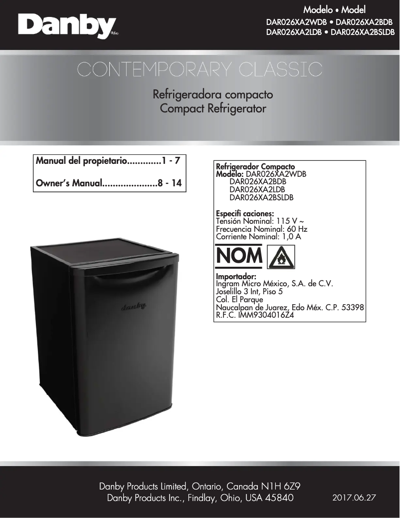 Image de la première page du manuel de l'appareil DAR026XA2BSLDB