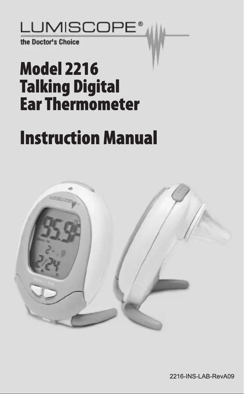 Image de la première page du manuel de l'appareil 2216