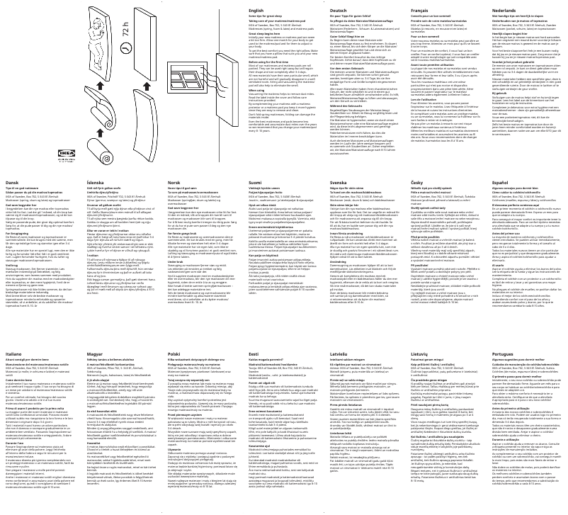 Page 1 de la notice Manuel utilisateur Ikea ÅFJÄLL 605.699.56