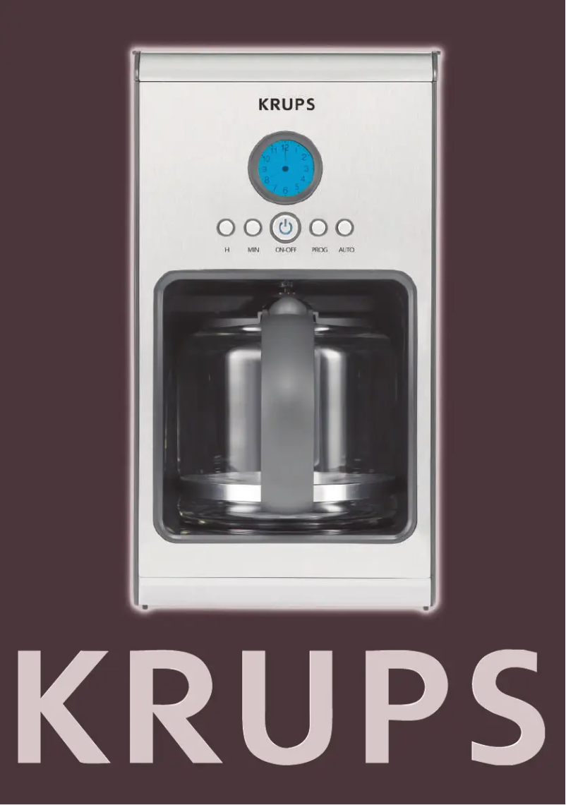 Page 1 de la notice Manuel utilisateur Krups KM1000