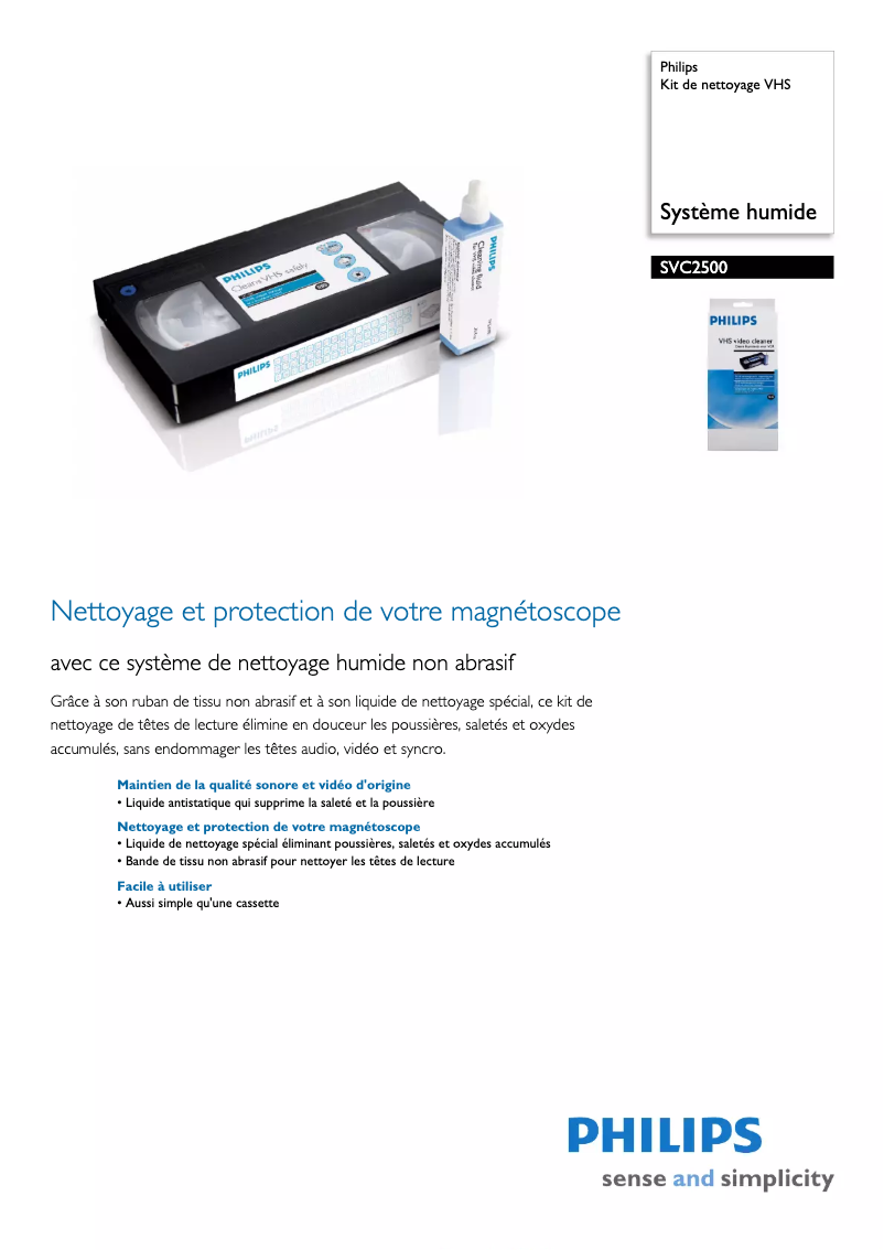 Image de la première page du manuel de l'appareil SVC2500