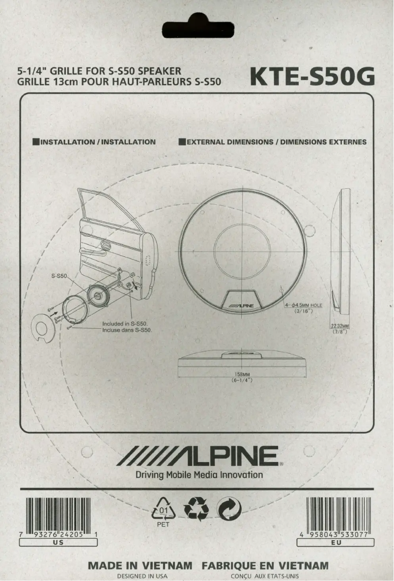 Image de la première page du manuel de l'appareil KTE-S50G