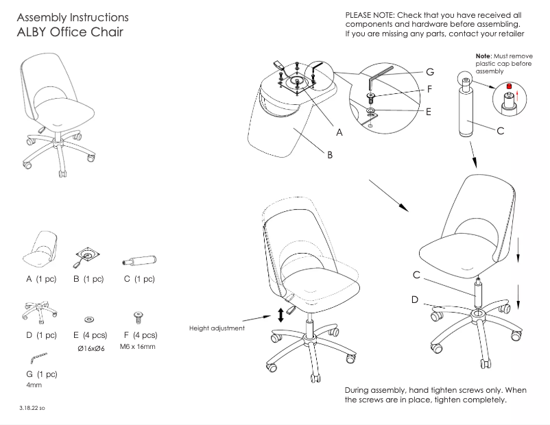 Image de la première page du manuel de l'appareil Alby