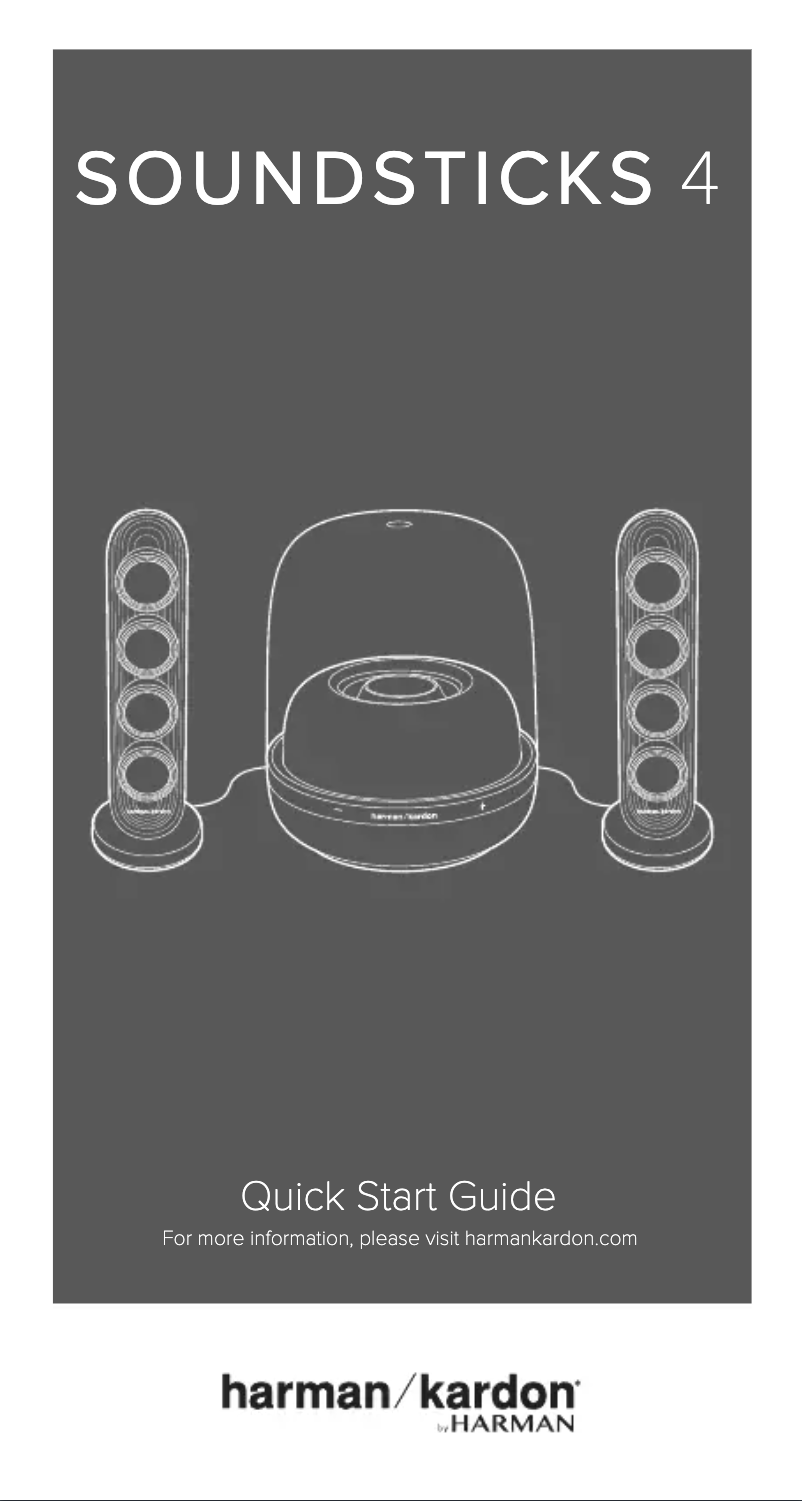 Página 1 del manual Manual de usuario Harman Kardon SoundSticks 4