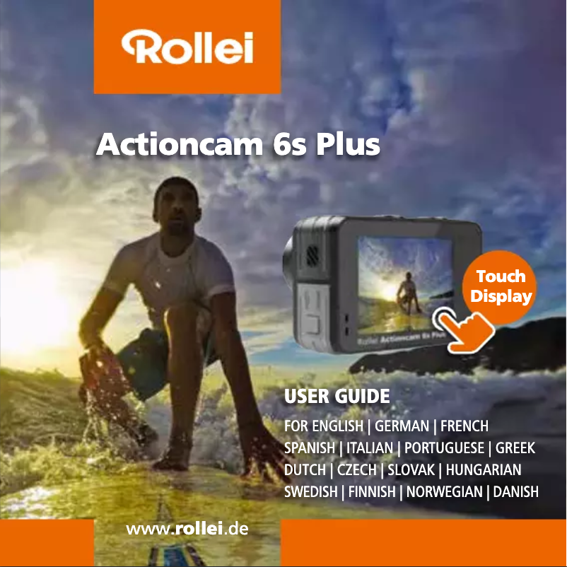 Image de la première page du manuel de l'appareil Actioncam 6s Plus