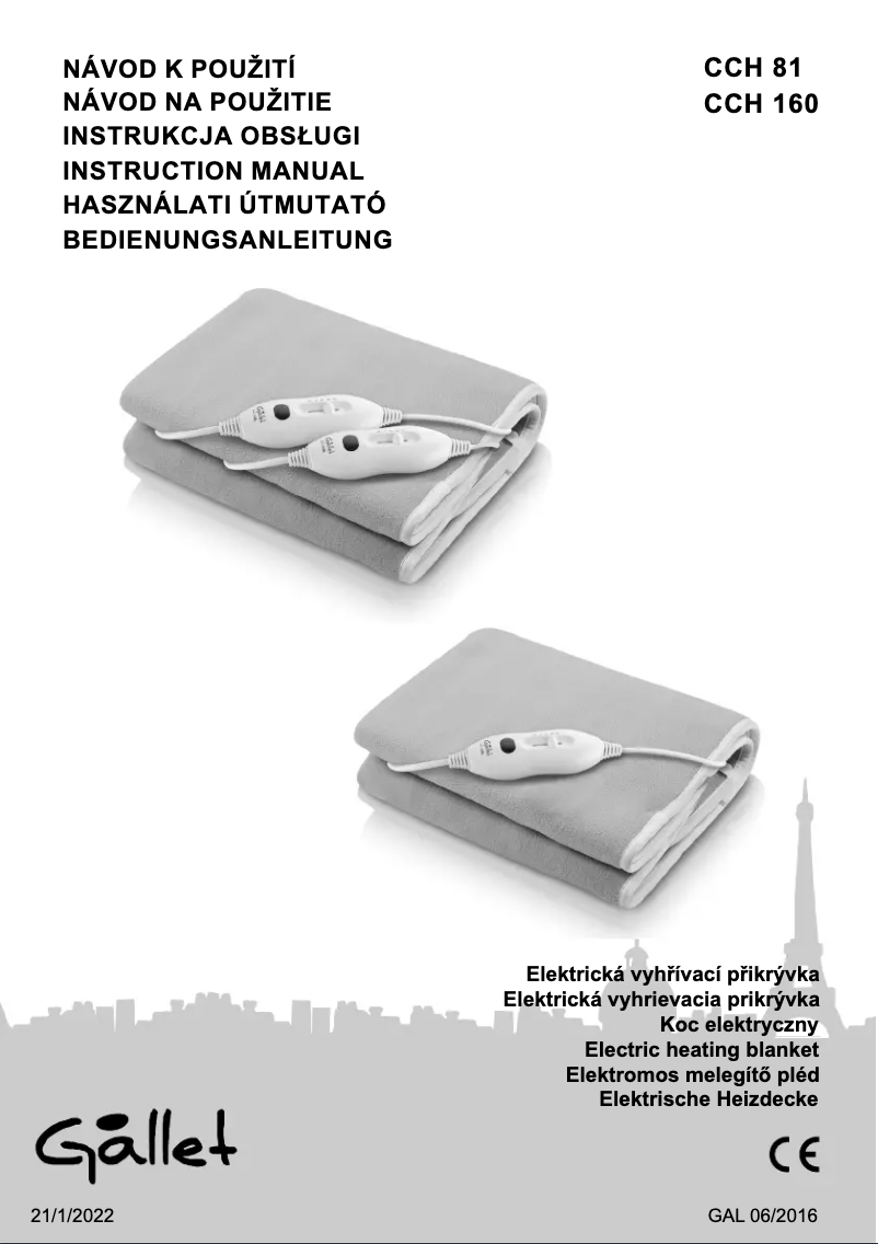 Image de la première page du manuel de l'appareil CCH 160