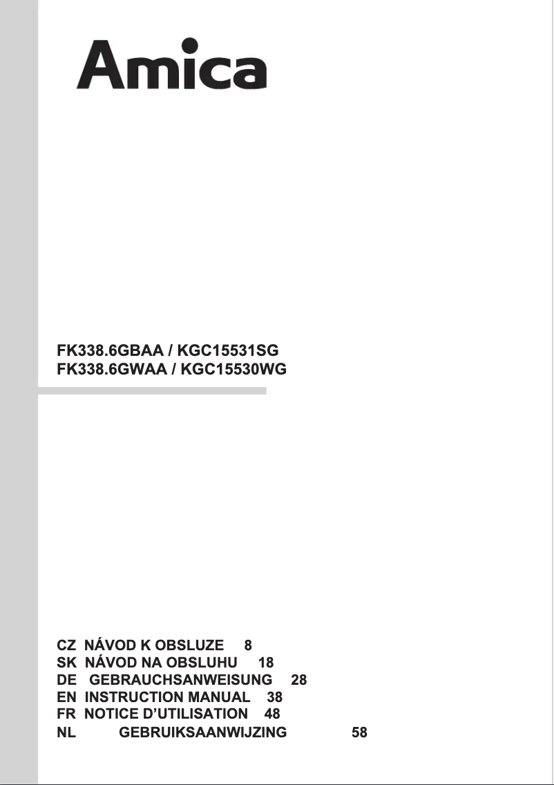 Image de la première page du manuel de l'appareil KGC 15530 WG