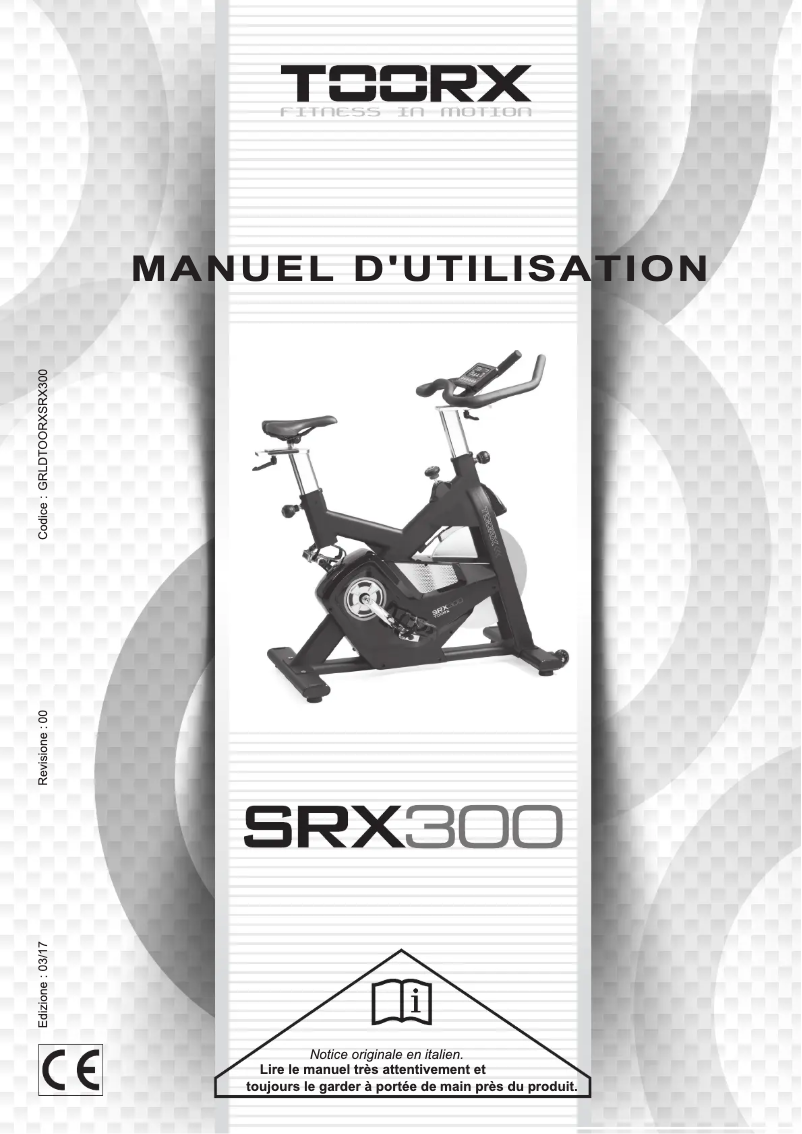 Image de la première page du manuel de l'appareil SRX-300