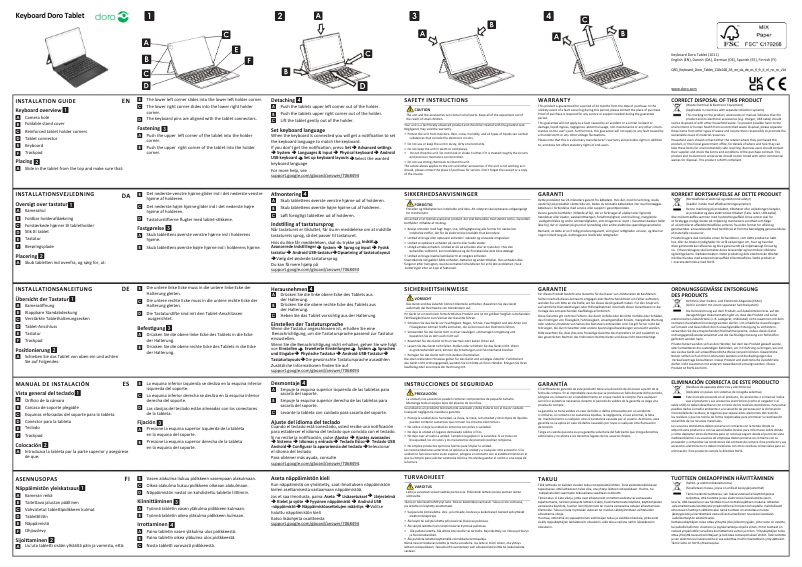 Image de la première page du manuel de l'appareil Keyboard