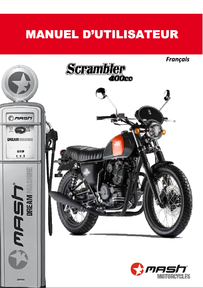 Page 1 of the manual User Manual Mash Scrambler 400cc (2015)