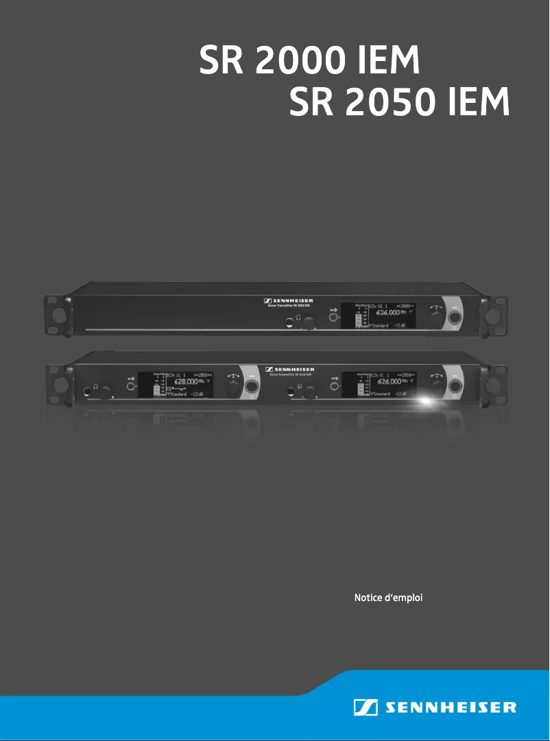Page 1 de la notice Manuel utilisateur Sennheiser SR 2050 IEM