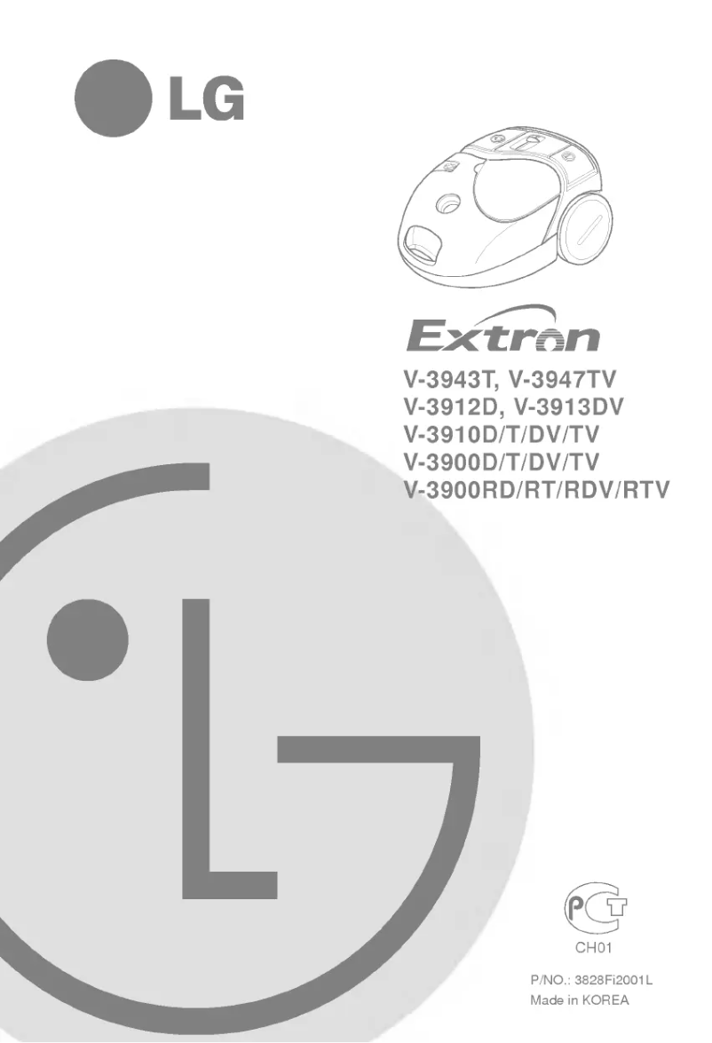 Page 1 de la notice Manuel utilisateur LG V-3900RT