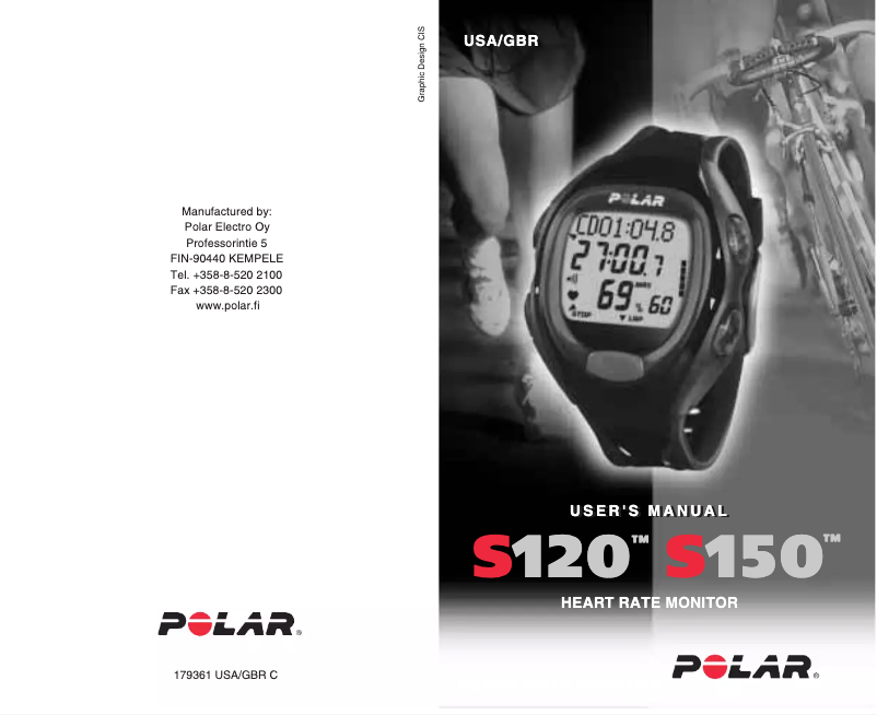 Page n°1 - Manuel utilisateur Polar S150