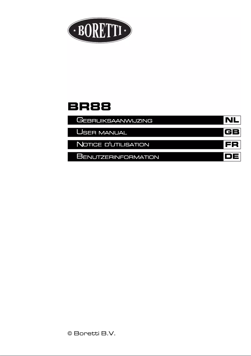 Image de la première page du manuel de l'appareil BR88