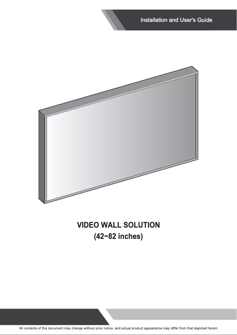 Page n°1 - Manuel utilisateur Orion RNK82NNF