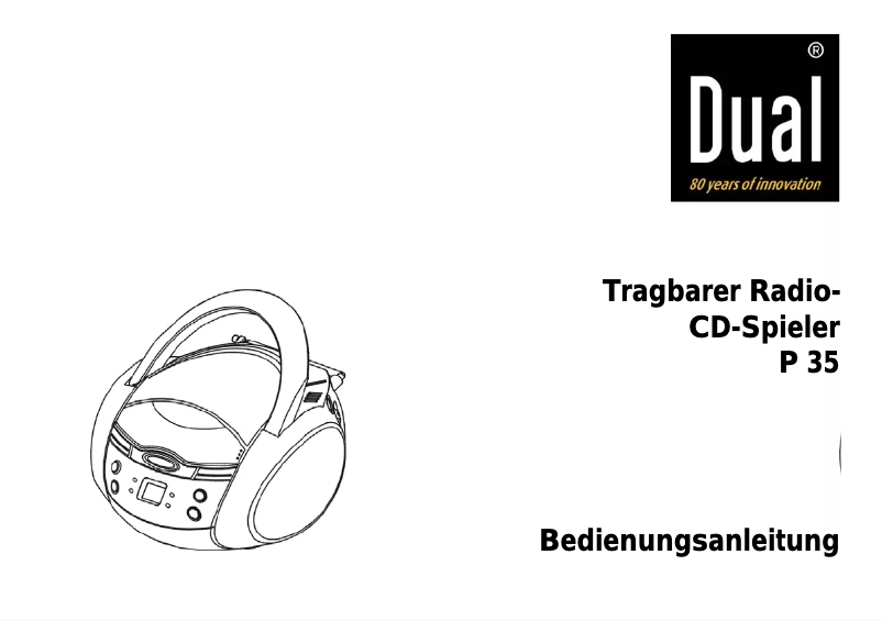 Image de la première page du manuel de l'appareil P35