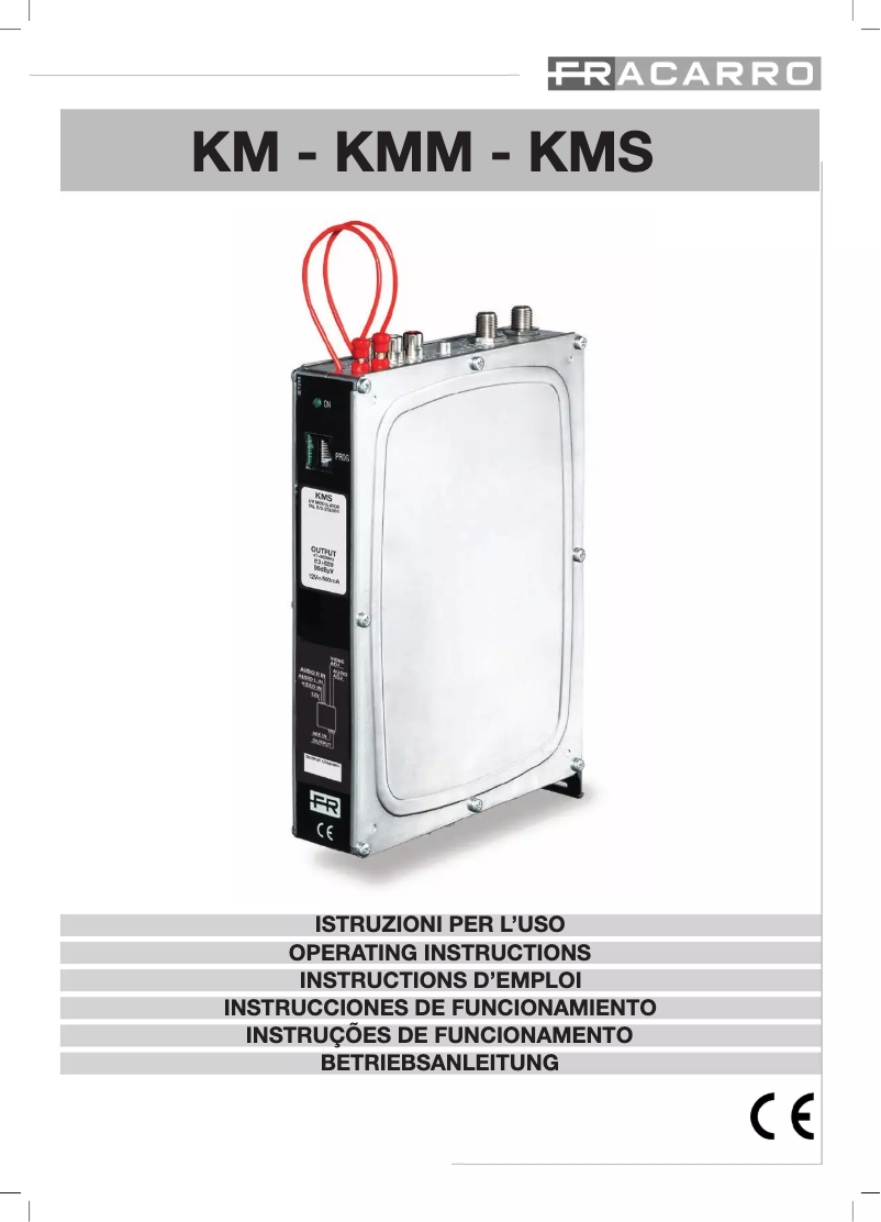 Page n°1 - Manuel utilisateur Fracarro KMS