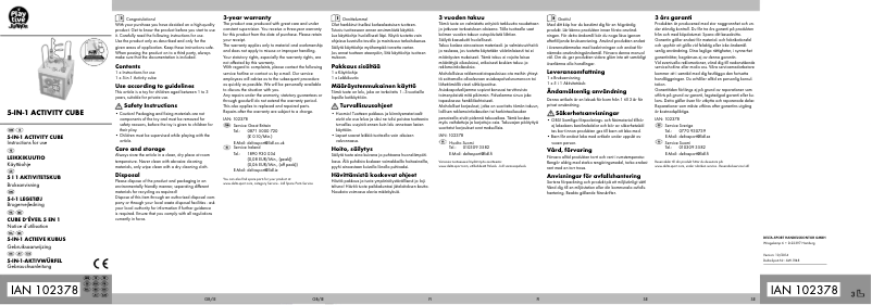 Imagen de la primera página del manual del dispositivo IAN 102378