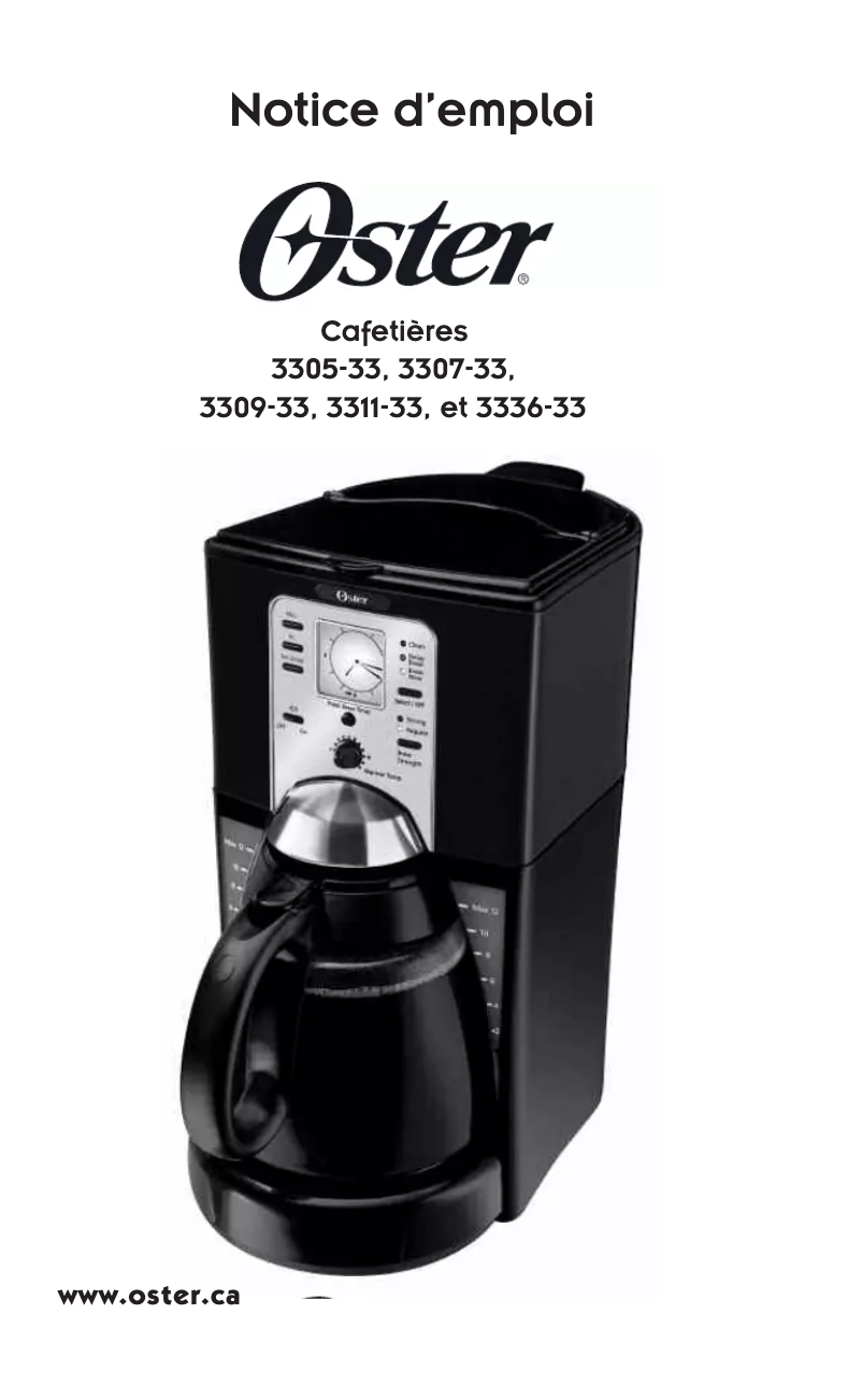 Página 1 del manual Manual de usuario Oster 3311-33