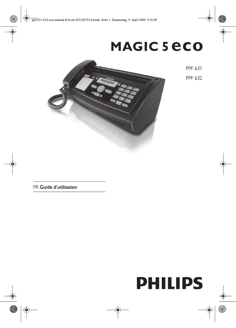 Image de la première page du manuel de l'appareil Magic 5 Eco Primo PPF631E