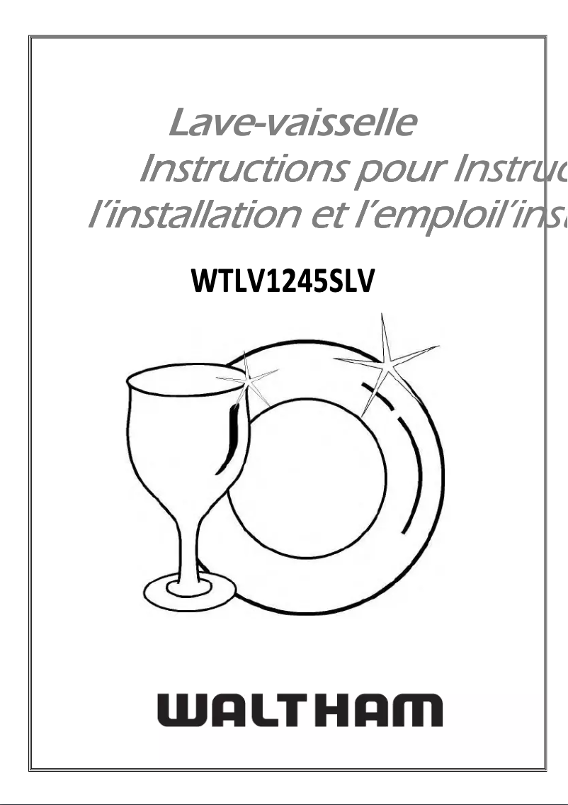 Page n°1 - Manuel utilisateur Waltham WTLV1245SLV