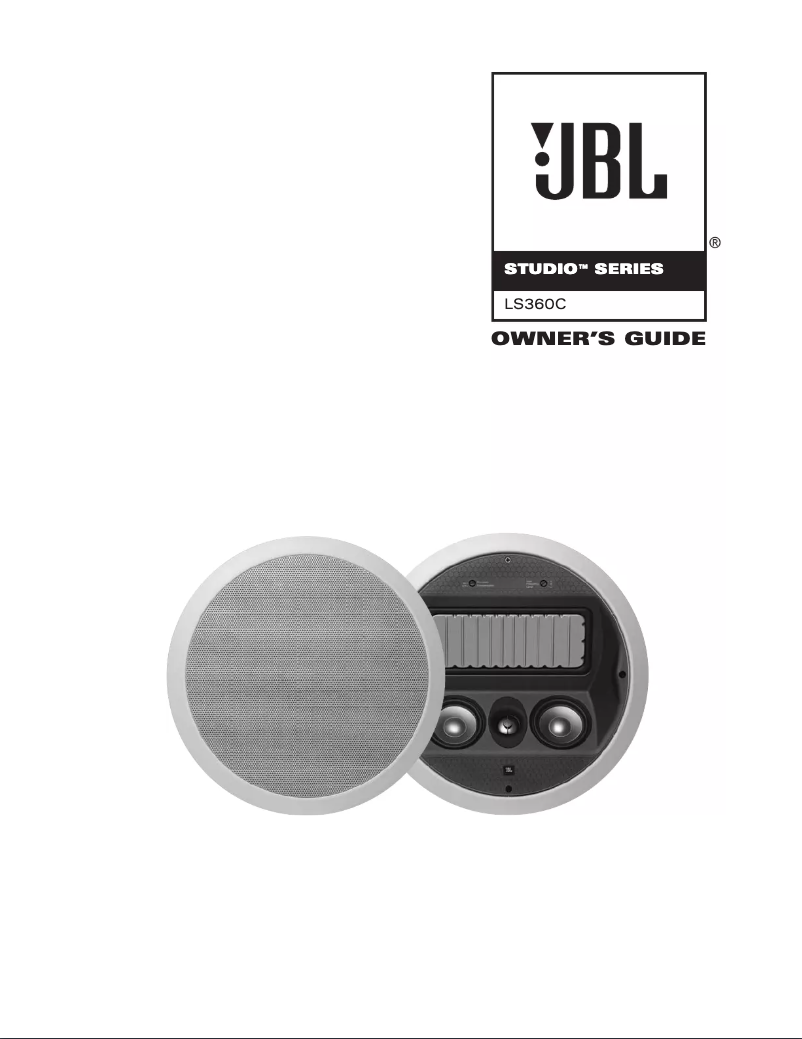 Page 1 de la notice Manuel utilisateur JBL Studio LS 360C