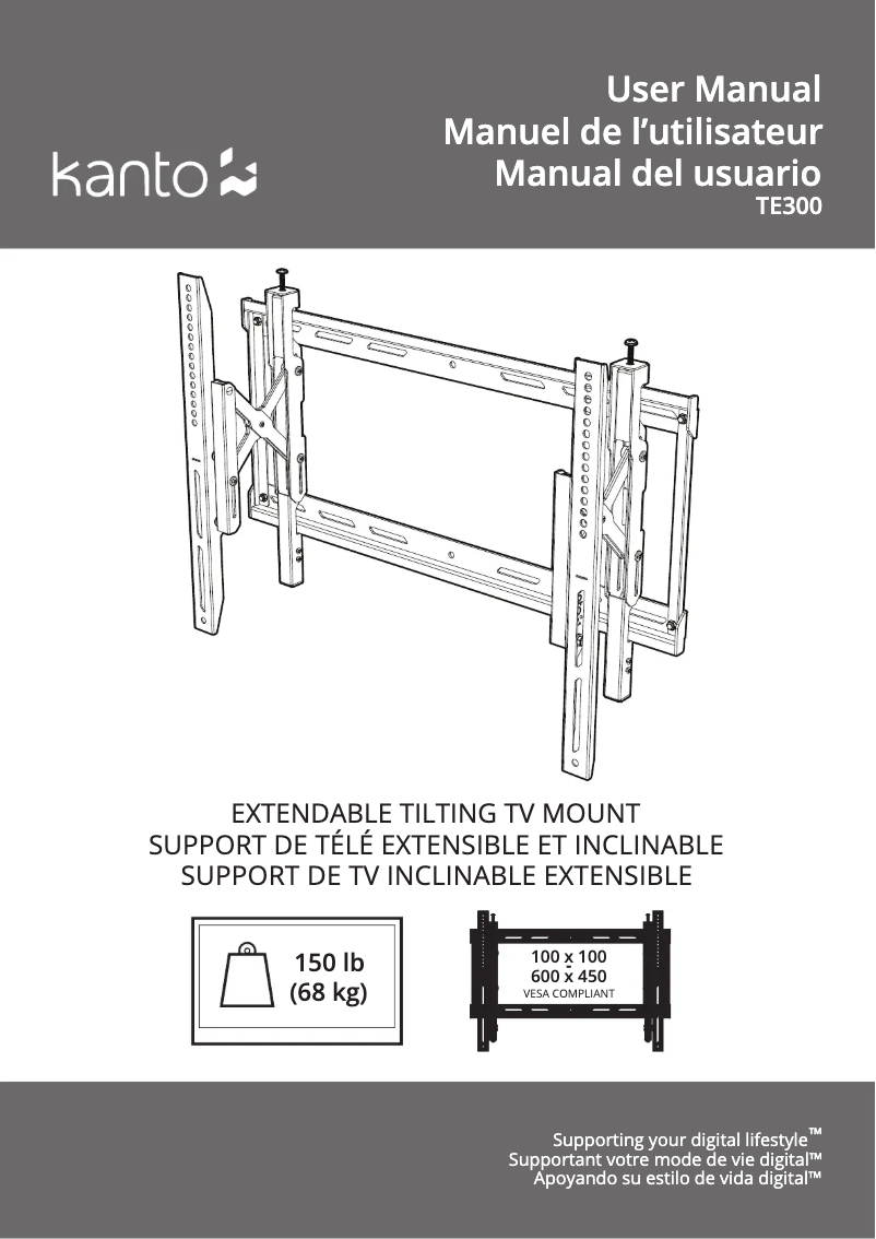 Page n°1 - Manuel utilisateur Kanto TE300