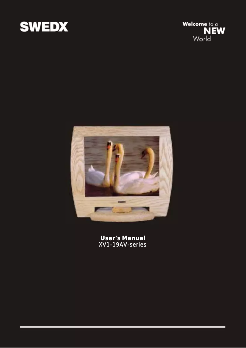 Page 1 de la notice Manuel utilisateur Swedx XV 1 19 TV