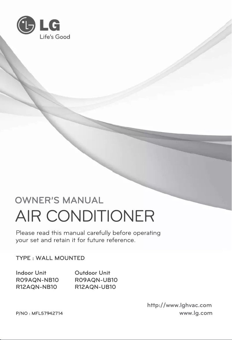 Page n°1 - Manuel utilisateur LG R12AQN-NB10