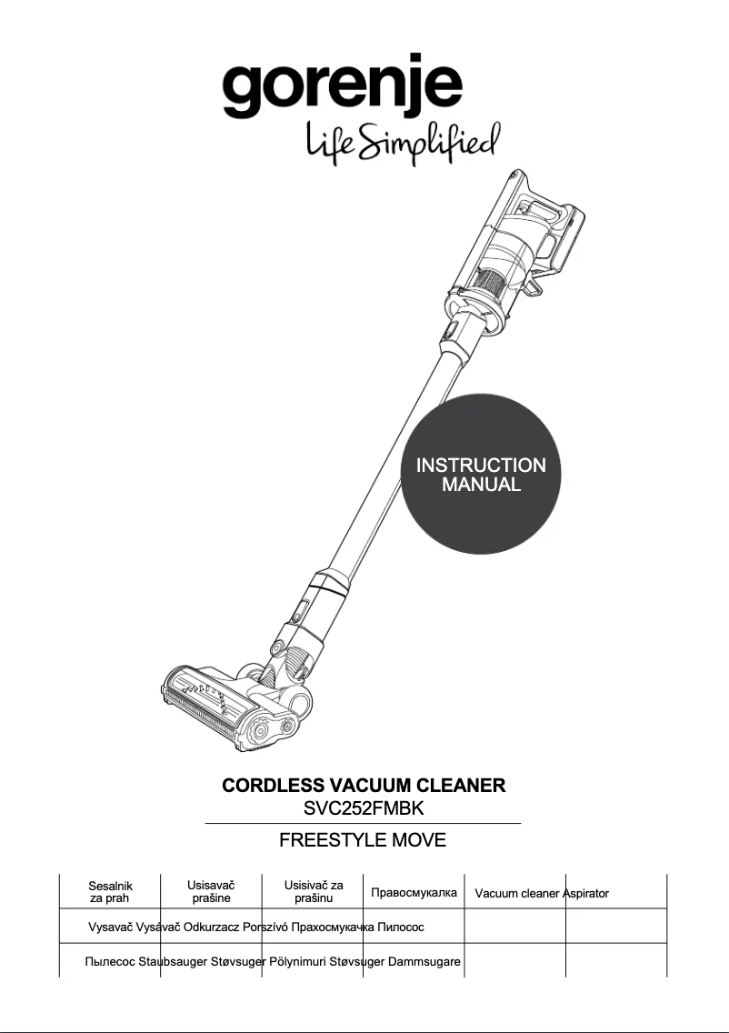 Image de la première page du manuel de l'appareil Freestyle Move SVC252FMBK