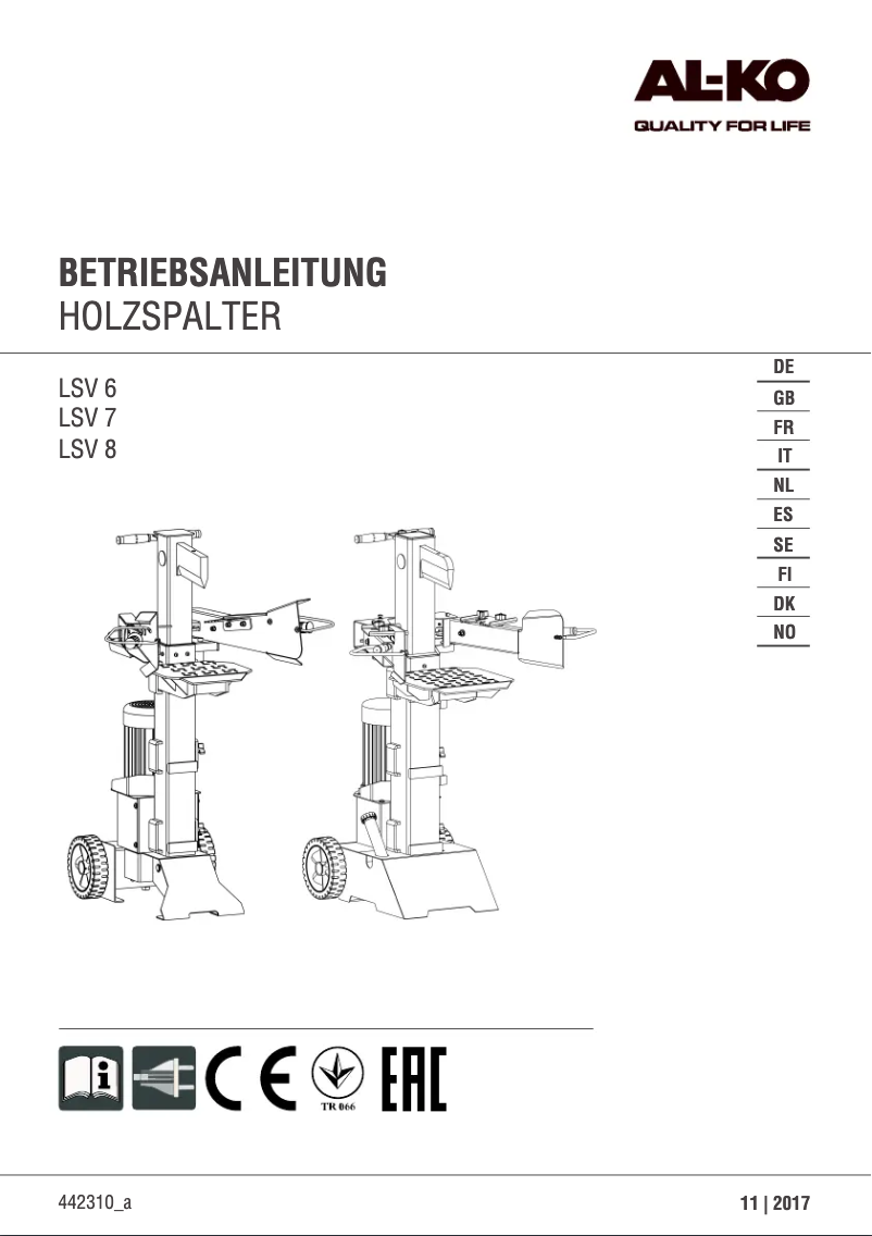Image de la première page du manuel de l'appareil LSV 6