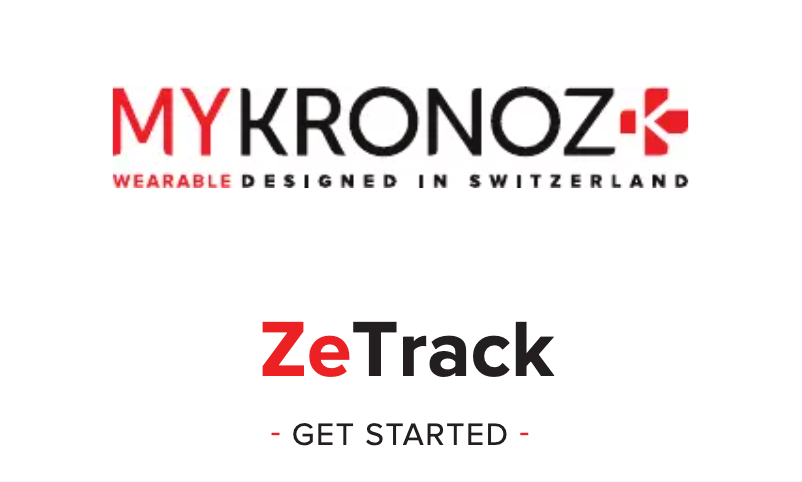 Image de la première page du manuel de l'appareil ZeTrack