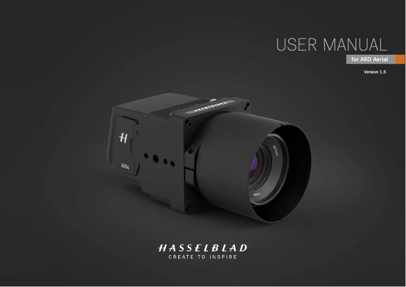 Page n°1 - Manuel utilisateur Hasselblad A6D Aerial