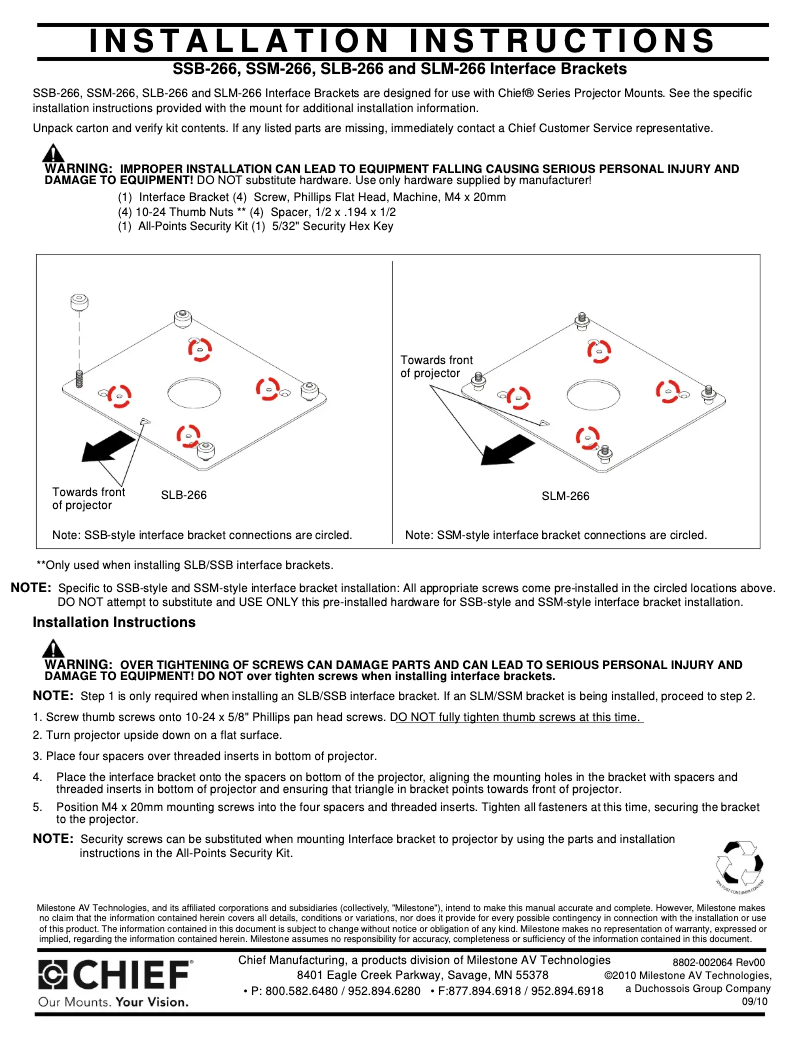Image de la première page du manuel de l'appareil RPA266