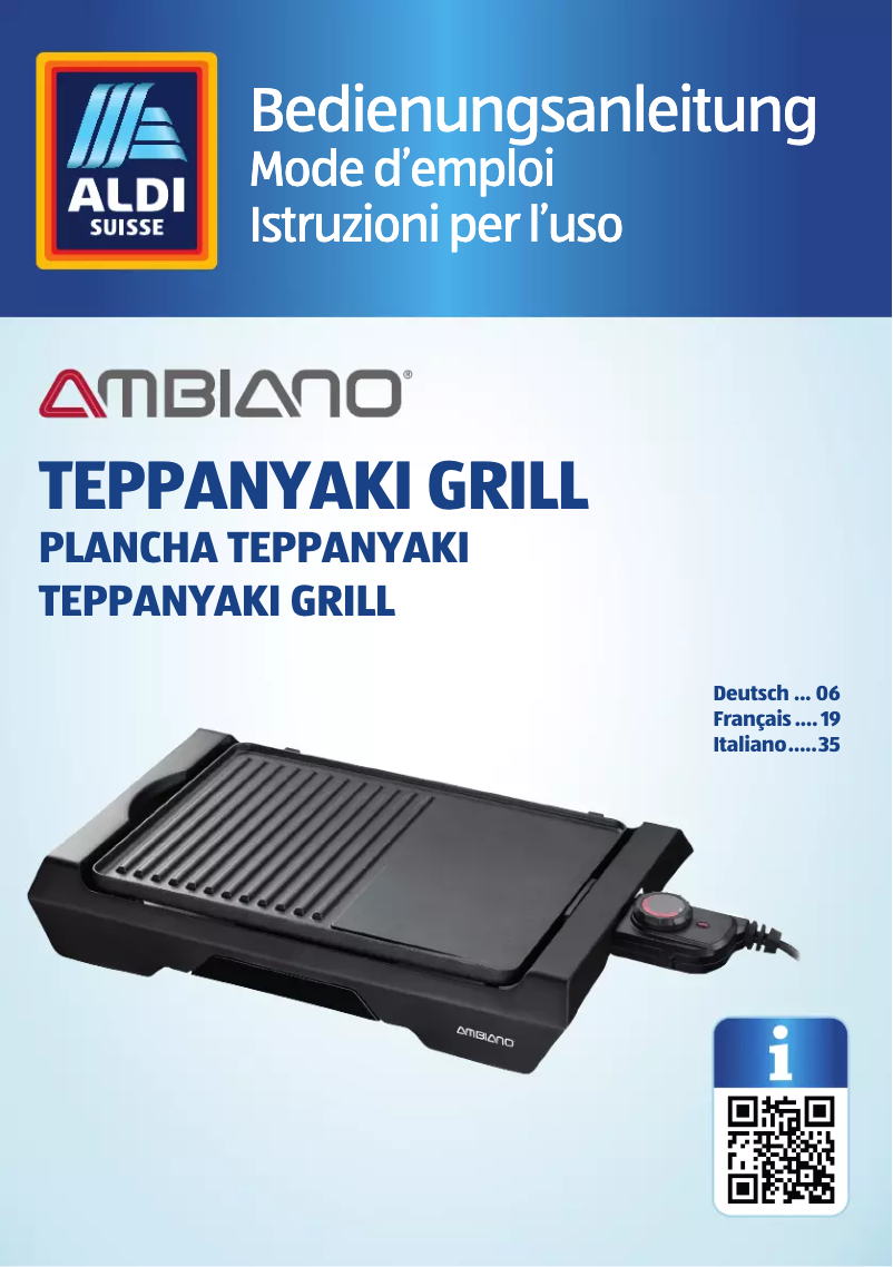 Image de la première page du manuel de l'appareil GT-TYG-01