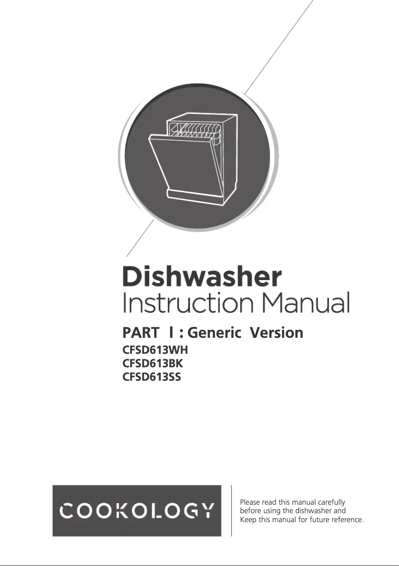 Page 1 de la notice Manuel utilisateur Cookology CFSD613SS