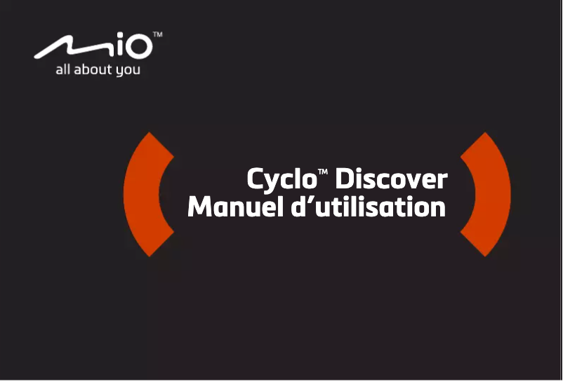 Page 1 de la notice Manuel utilisateur Mio Cyclo Discover