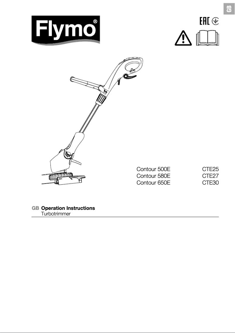 Page n°1 - Manuel utilisateur Flymo Contour 580E