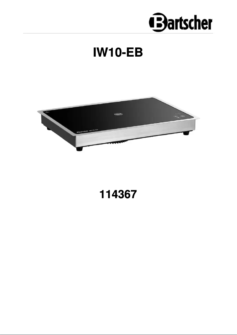 First page image of the manual for IW10-EB