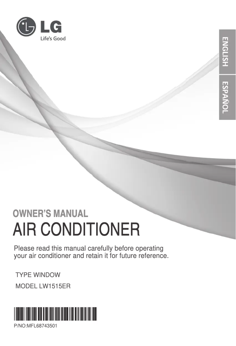 Image de la première page du manuel de l'appareil LW1515ER