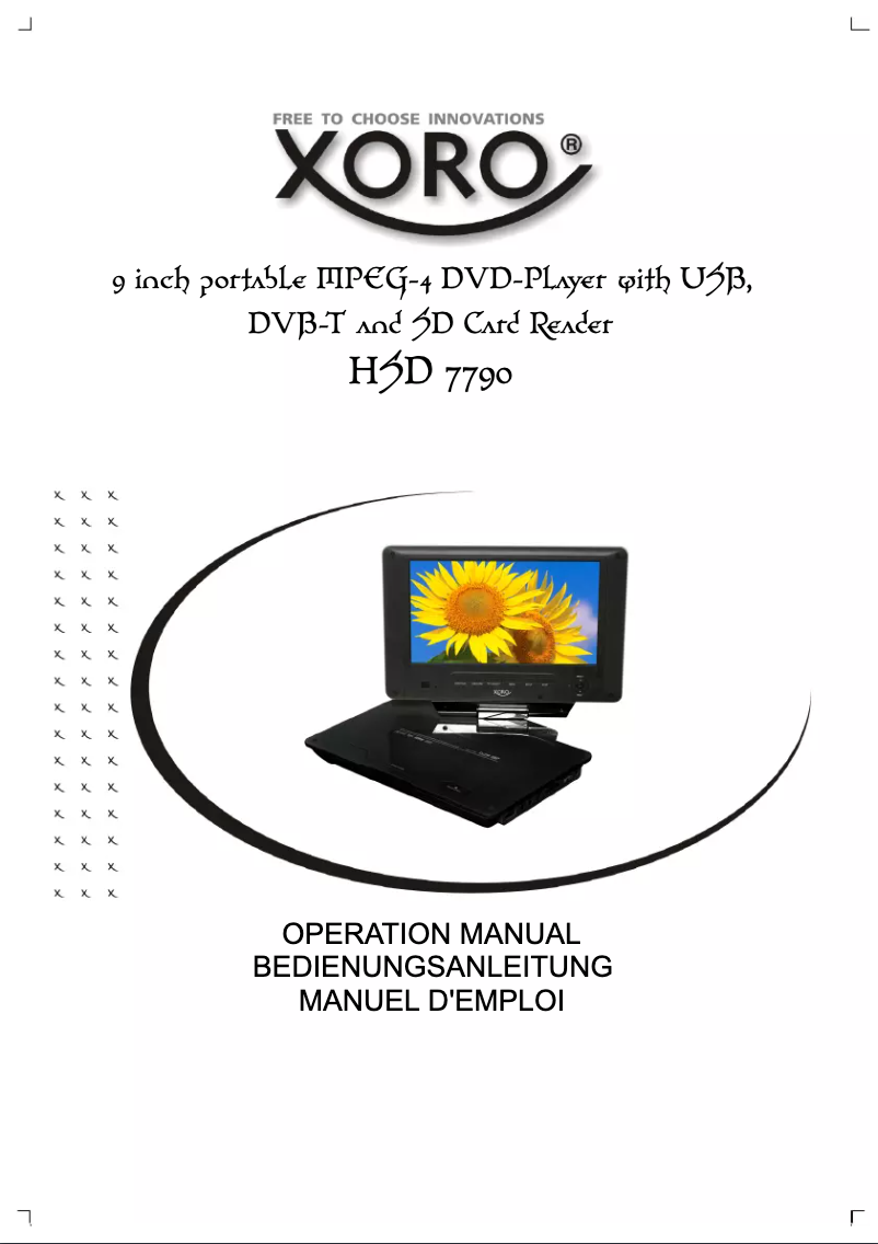 Image de la première page du manuel de l'appareil HSD 7790