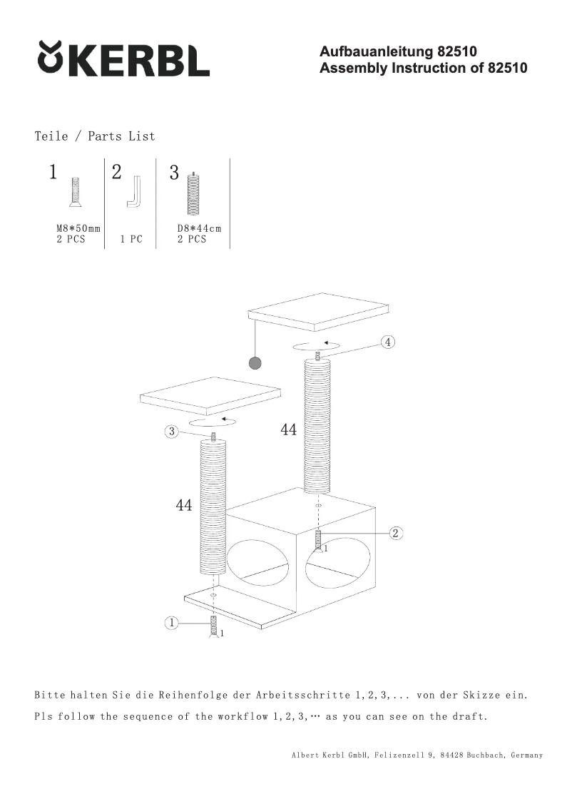 Page 1 de la notice Manuel utilisateur Kerbl Saphir 82510