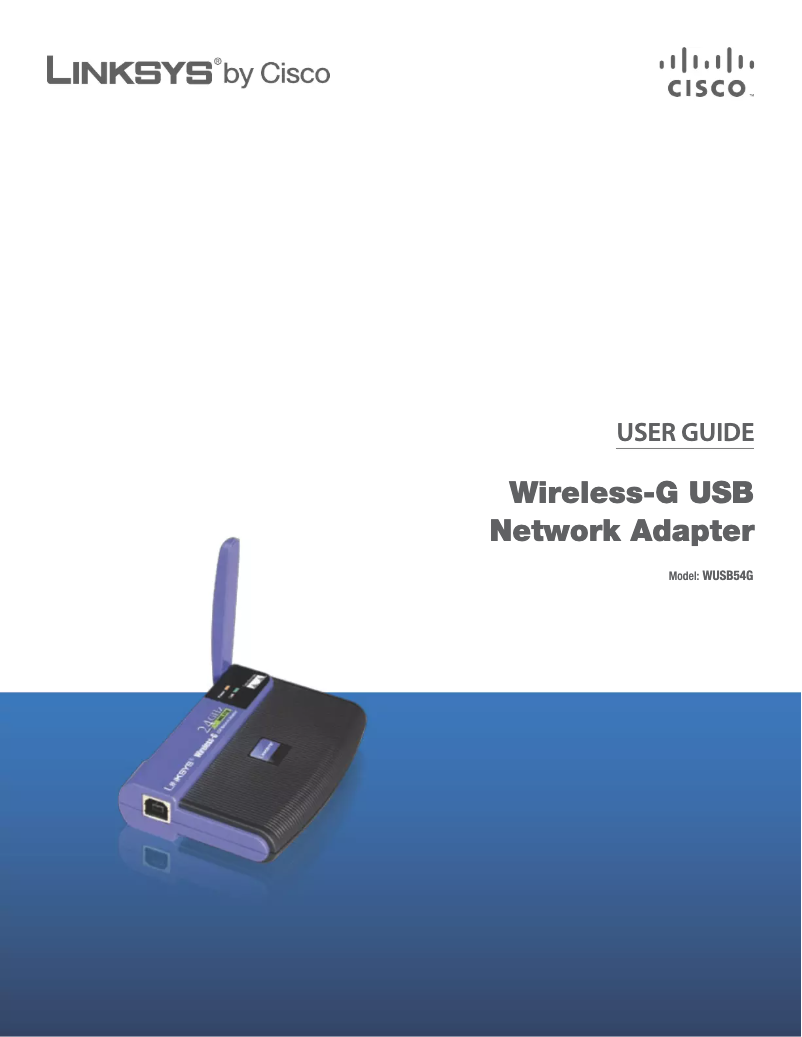 Page 1 de la notice Manuel utilisateur Linksys WUSB54G