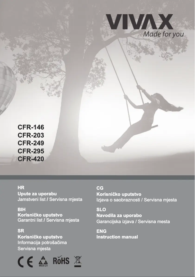 Image de la première page du manuel de l'appareil CFR-420