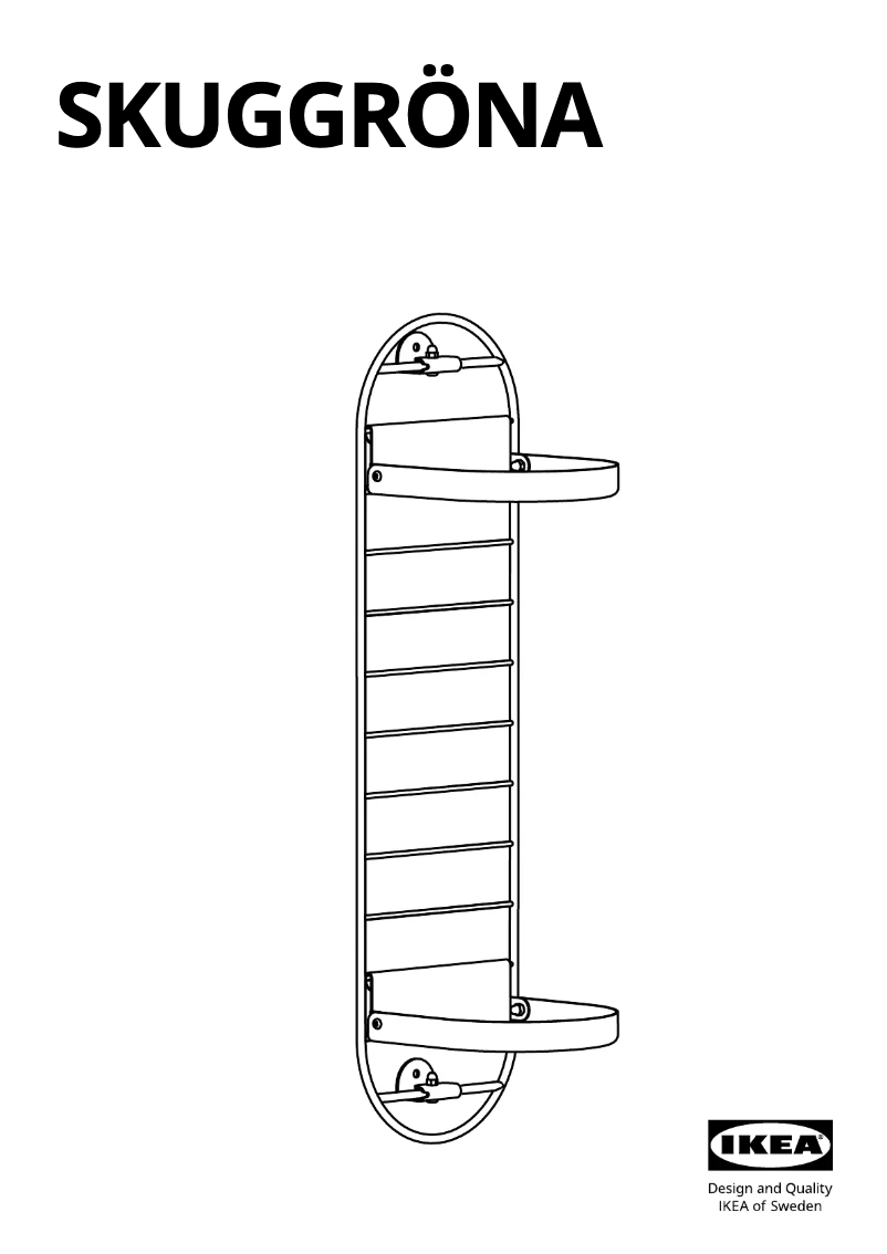 Page 1 de la notice Manuel utilisateur Ikea SKUGGRÖNA 705.620.11