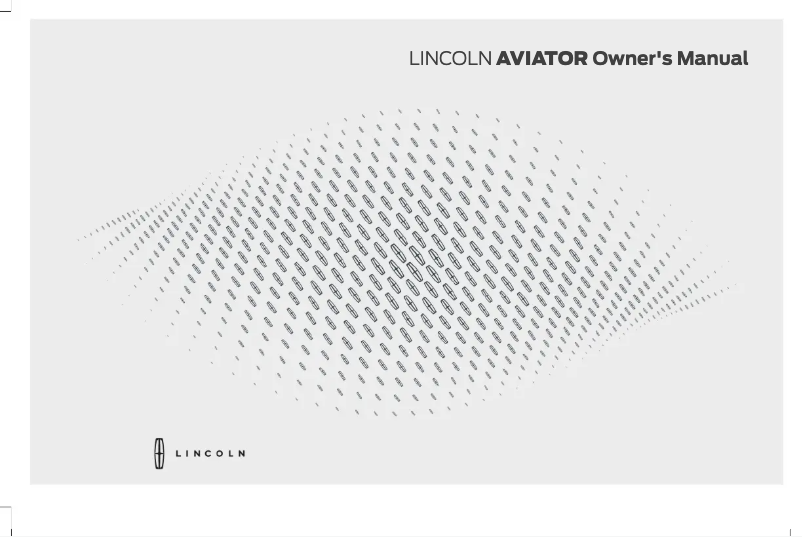 Page n°1 - Manuel utilisateur Lincoln Aviator (2025)