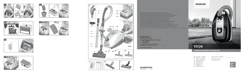 Page 1 de la notice Manuel utilisateur Siemens VSQ8532S